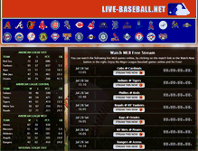 Tablet Screenshot of live-baseball.net